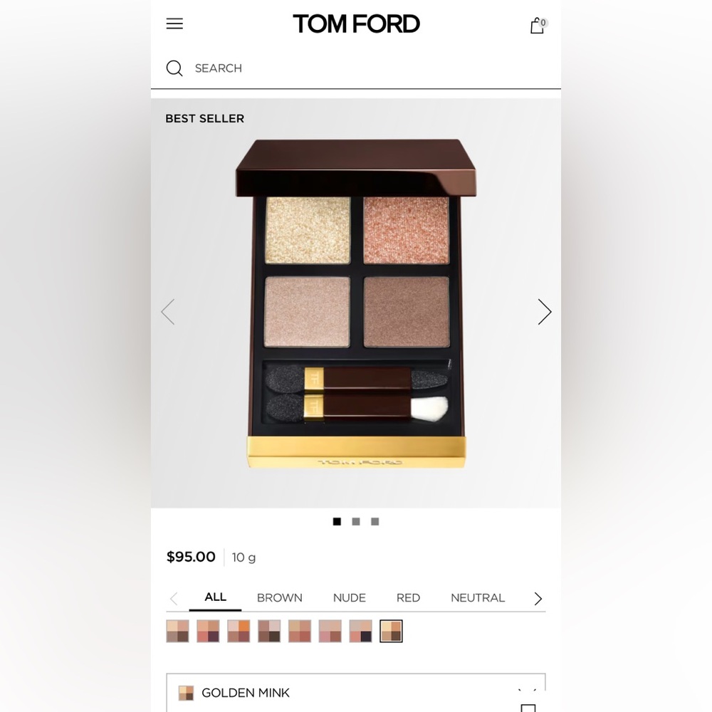 Tom Ford 01 Golden Mink Eye Color Quad